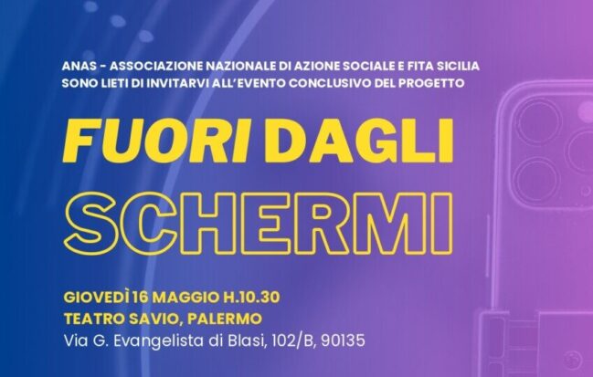 Fuori dagli Schermi: giovedì 16 Maggio incontro conclusivo a Palermo
