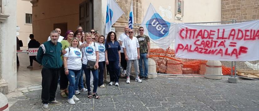 Taranto: In sit-in per il futuro della Cittadella della Carità e di 160 operatori