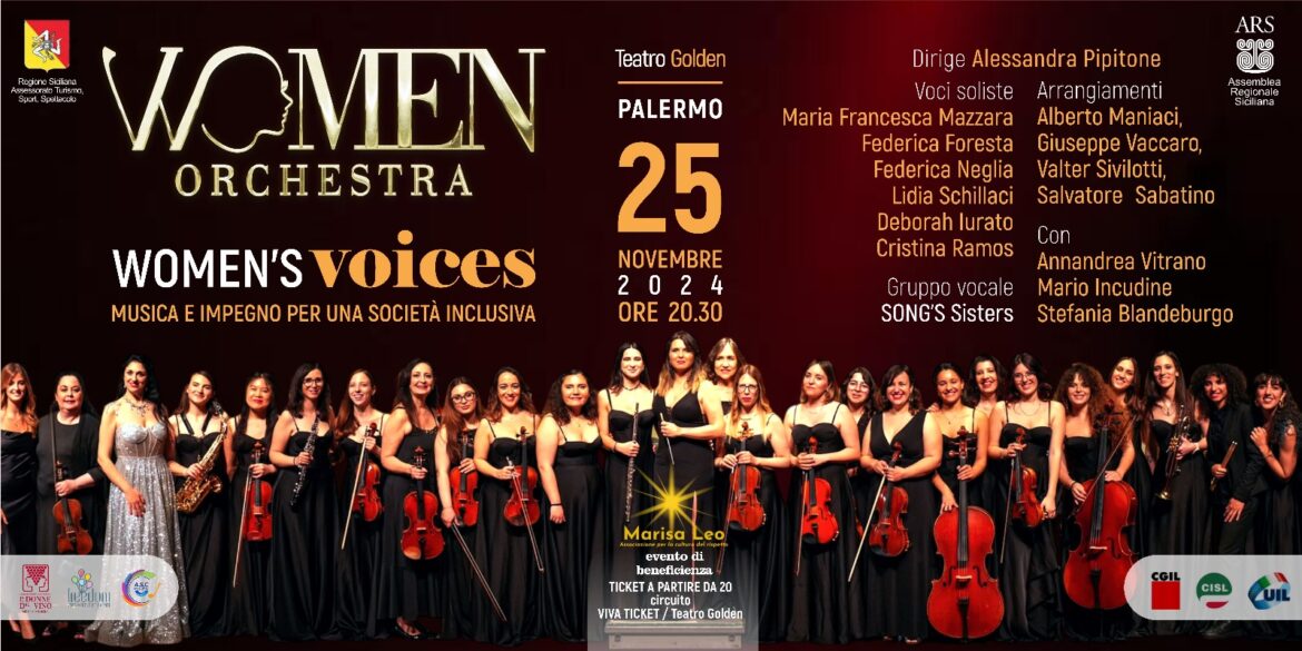 WOMEN’S VOICES PALERMO In un grande evento il 25 Novembre 2024