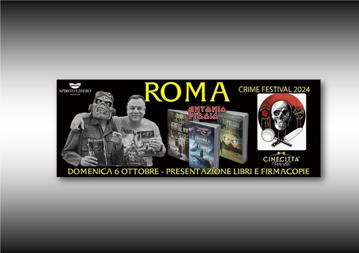 L’autore Antonio Biggio, ospite al “Roma Crime Festival 2024