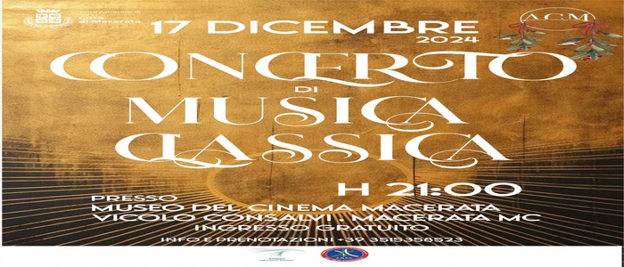 CONCERTO DI MUSICA CLASSICA ORE 21:00-MACERATA