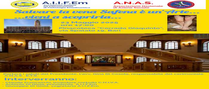 A.N.A.S PUGLIA- SALVARE LA VENA SAFENA E’ UN ARTE..