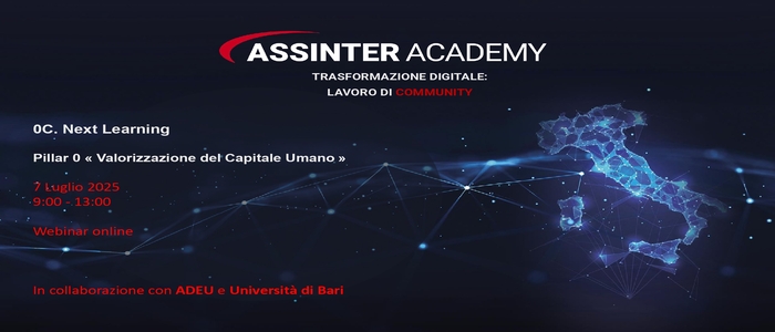 SUCCESSO PER IL WEBINAR “NEXT LEARNING”: ESPERTI A CONFRONTO SU INTELLIGENZA ARTIFICIALE E NUOVE STRATEGIE FORMATIVE