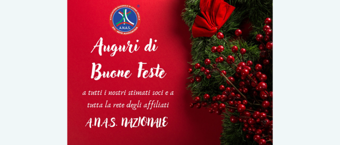 AUGURI DI BUONE FESTE DALLA PRESIDENZA A.N.A.S NAZIONALE