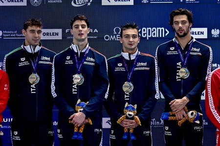 Europei nuoto Lublino:  Zazzeri e Guatti della Rari Nantes Florentia sul tetto d’Europa nella 4×50