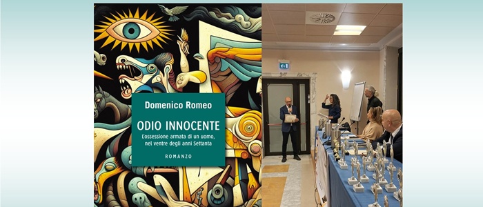 “Odio Innocente” di Domenico Romeo premiato all’XI edizione del Premio Letterario Caffè delle Arti di Roma