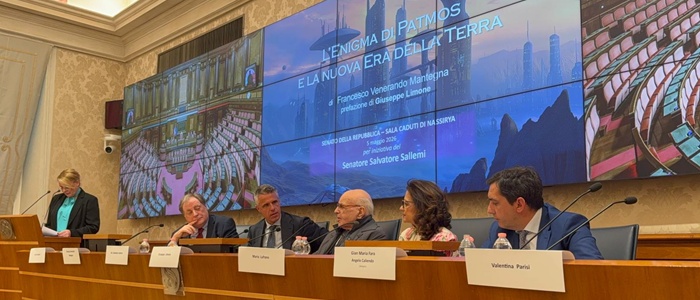 Dal Senato un messaggio per il futuro: “L’enigma di Patmos” tra visione, filosofia e speranza globale